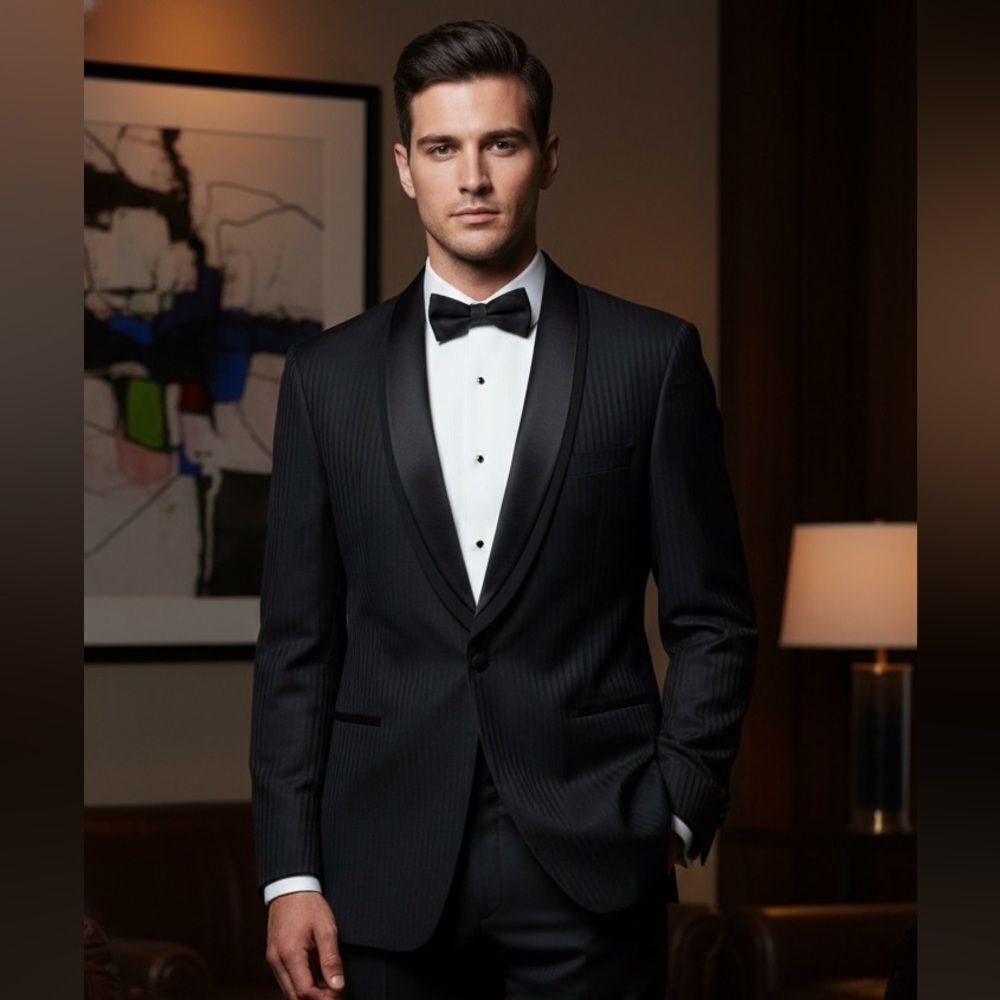 Take 50% OFF- Oscar Dela Renta Men’s Formal Classic Black Blazer, Size-44XL